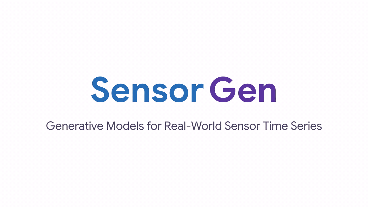 SensorGen generative models for sensor time series